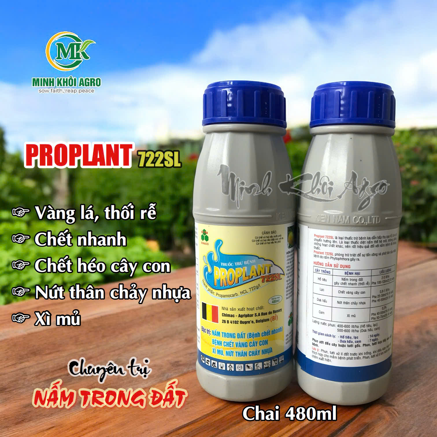 Thuốc trừ bệnh Proplant 722SL - Chai 480ml